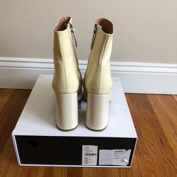 Alias Mae Ahara Patent Leather Bootie in Beige Patent 39 EU / 8 US - Picture 4 of 7